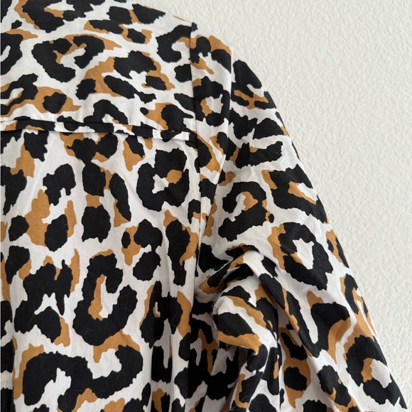 J. Crew Leopard Print Long Sleeve Dress - Picture 5 of 5